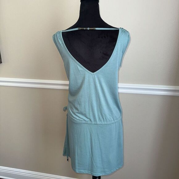 Woman’s Beach Coverup Dress Size XS/S Mint Green Cotton - Picture 7 of 7